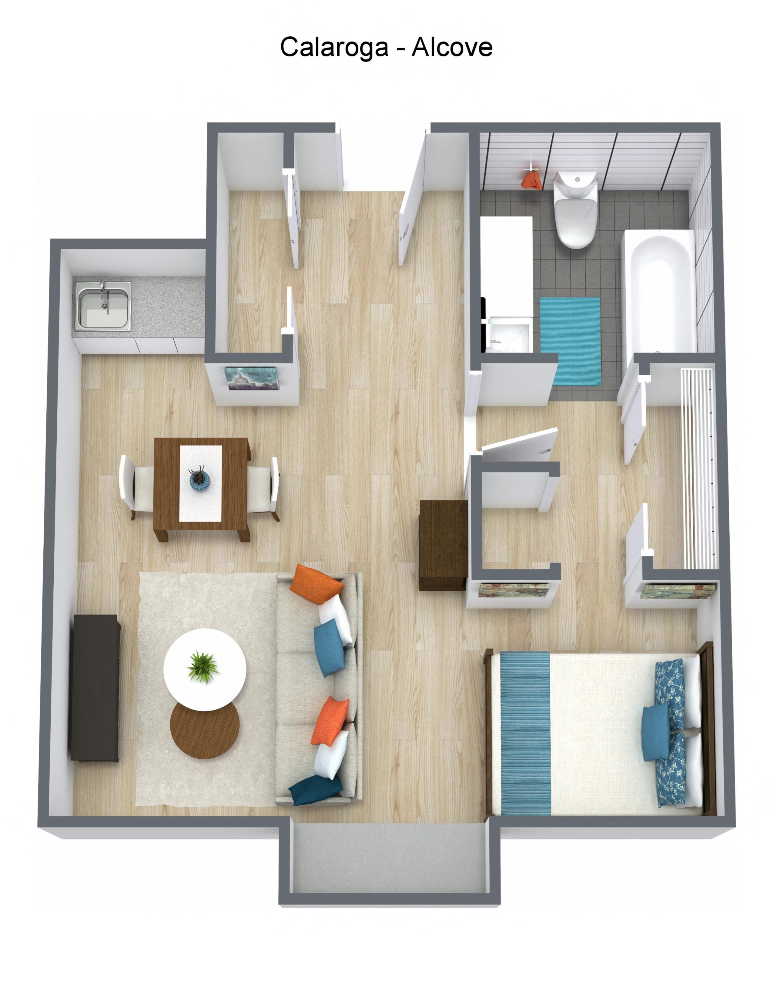 Tilikum Floor Plan Tilikum Floor Plan at Pacifica Senior Living Calaroga Terrace, Portland, OR